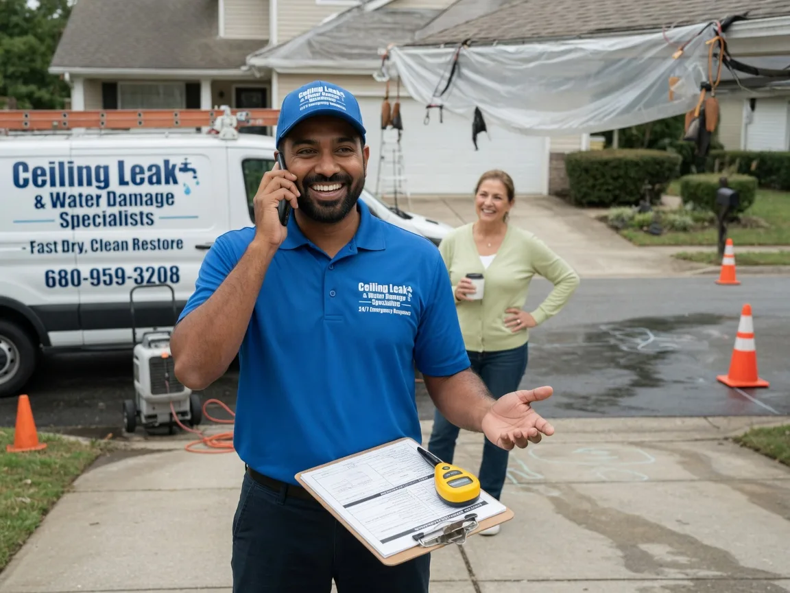 Ceiling Leak Cleanup Cuero, TX FAQs
